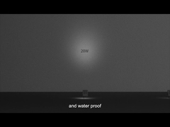 Foco LED con lente óptica de alto lumen para exteriores, resistente al agua IK02 IP65, soporte giratorio de 180°