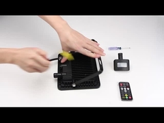 Focos de inundación de seguridad BK para montaje en alero de 30w 50w 100w con sensor de movimiento para exteriores y control remoto