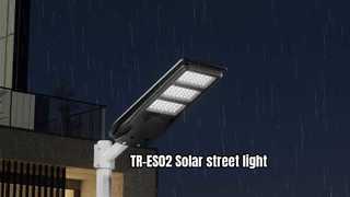 ¡TR-ES02 Farola solar súper brillante! Diseño de atenuación inteligente