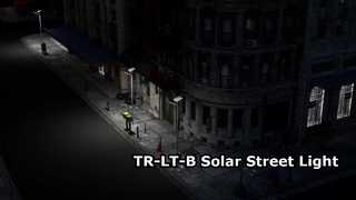 Farola solar TR-LT-B para todo clima con indicador de carga e interruptor a prueba de agua