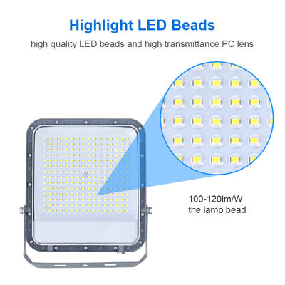 KCD Gray Body IP66 Waterproof CE Certified Remote Control Stadium Floodlight LED Flood Light Outdoor