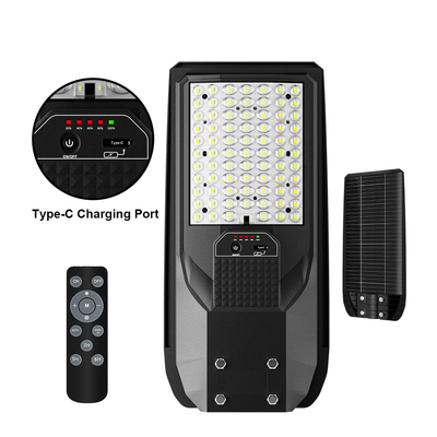 TR-CS Alto brillo de luz All In One Solar LED Street Light con cargador tipo C y resistencia al agua IP65