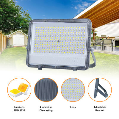 KCD 220v 6500K Slim High Lumen IP66 Waterproof Outdoor LED Flood Light with 50000 Hours Lifespan